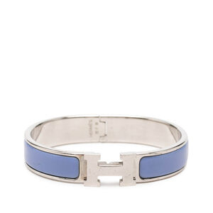 Pre-Loved Hermes Narrow Enamel Clic H Bracelet PM